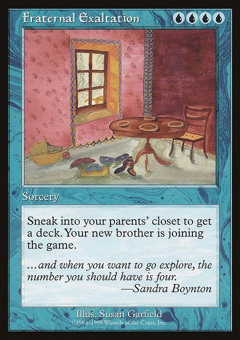 Fraternal Exaltation, Celebration Cards #5, Magic: The Gathering card