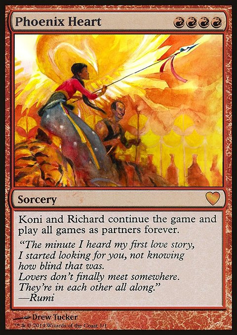 Phoenix Heart, Celebration Cards #7, Magic: The Gathering card