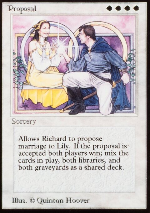 Proposal, Celebration Cards #3, Magic: The Gathering card