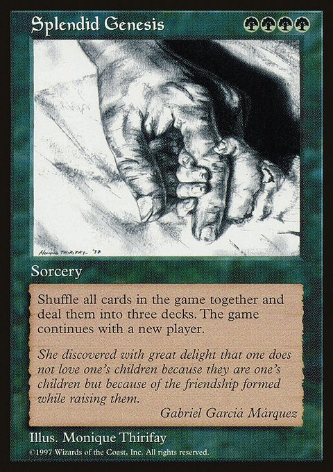 Splendid Genesis, Celebration Cards #4, Magic: The Gathering card