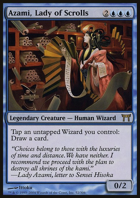 Azami, Lady of Scrolls, Champions of Kamigawa #52, Magic: The Gathering card