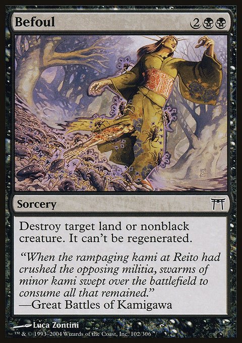 Befoul, Champions of Kamigawa #102, Magic: The Gathering card