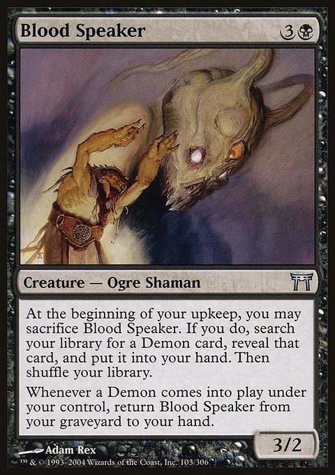 Blood Speaker, Champions of Kamigawa #103, Magic: The Gathering card