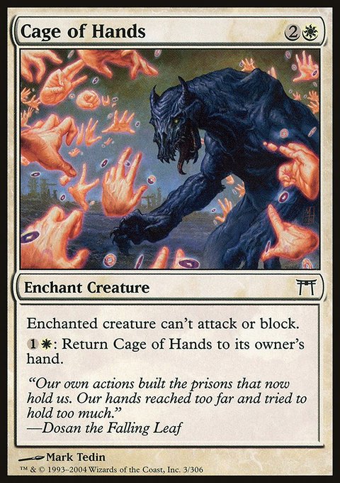 Cage of Hands, Champions of Kamigawa #3, Magic: The Gathering card