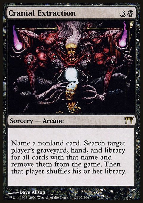 Cranial Extraction, Champions of Kamigawa #105, Magic: The Gathering card