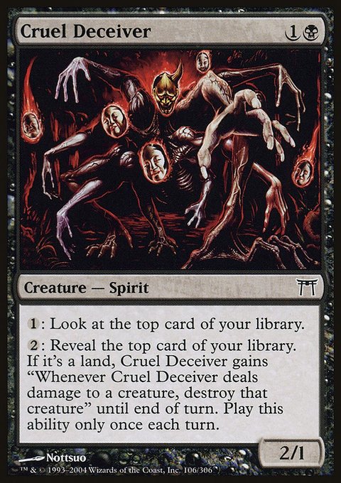 Cruel Deceiver, Champions of Kamigawa #106, Magic: The Gathering card