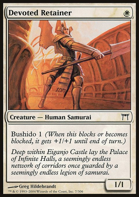 Devoted Retainer, Champions of Kamigawa #7, Magic: The Gathering card