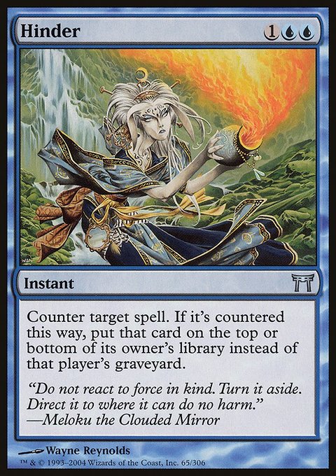 Hinder, Champions of Kamigawa #65, Magic: The Gathering card