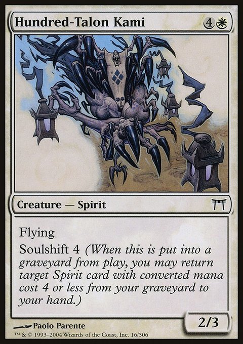 Hundred-Talon Kami, Champions of Kamigawa #16, Magic: The Gathering card