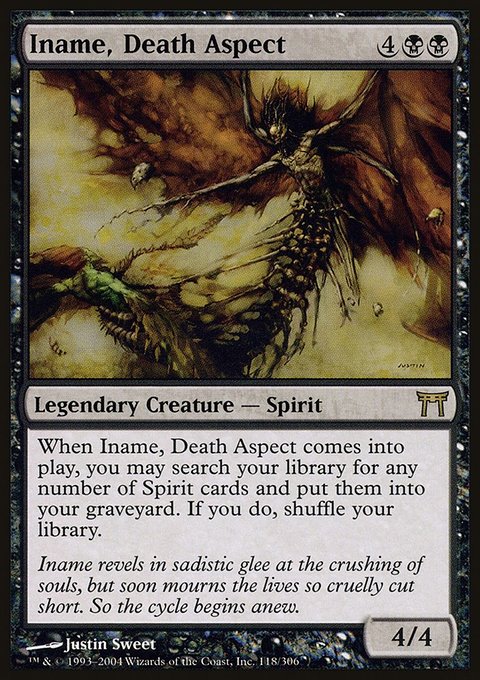 Iname, Death Aspect, Champions of Kamigawa #118, Magic: The Gathering card
