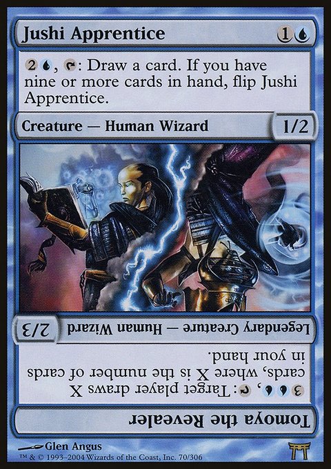 Jushi Apprentice // Tomoya the Revealer, Champions of Kamigawa #70, Magic: The Gathering card