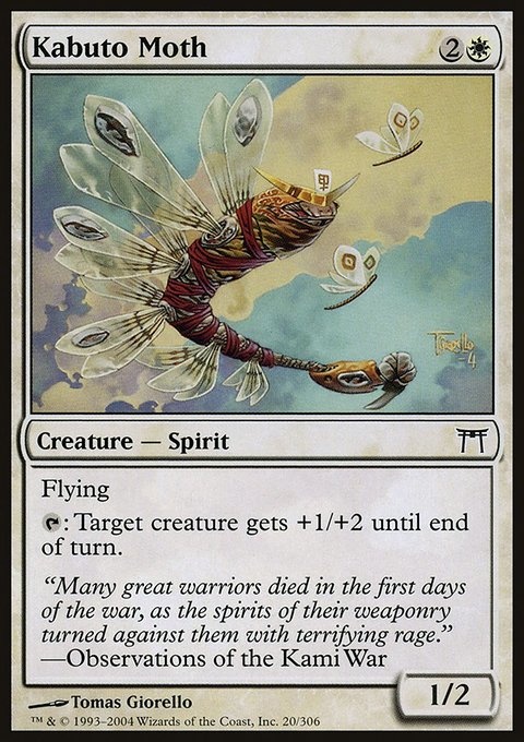Kabuto Moth, Champions of Kamigawa #20, Magic: The Gathering card