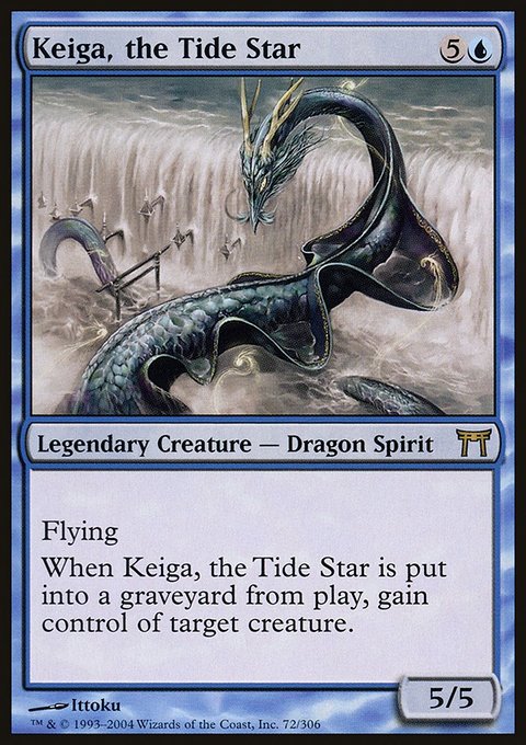 Keiga, the Tide Star, Champions of Kamigawa #72, Magic: The Gathering card