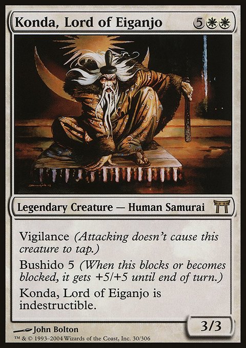 Konda, Lord of Eiganjo, Champions of Kamigawa #30, Magic: The Gathering card