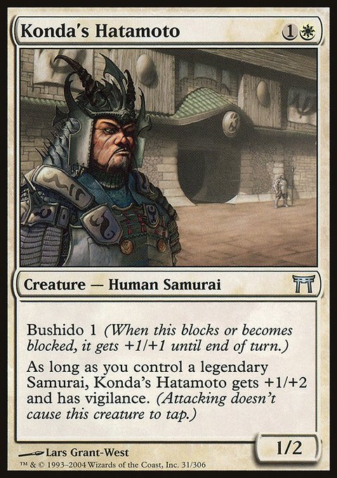 Konda's Hatamoto, Champions of Kamigawa #31, Magic: The Gathering card