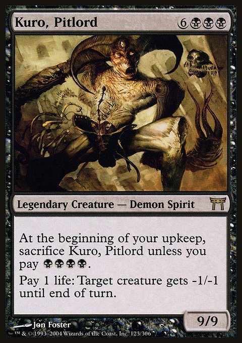 Kuro, Pitlord, Champions of Kamigawa #123, Magic: The Gathering card