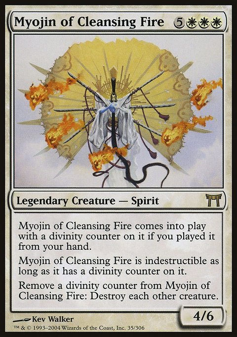 Myojin of Cleansing Fire, Champions of Kamigawa #35, Magic: The Gathering card