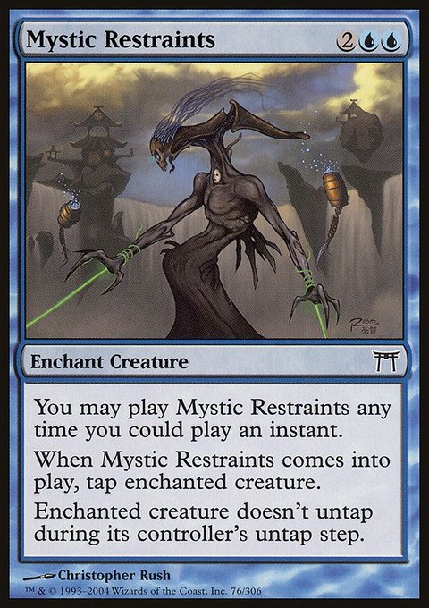 Mystic Restraints, Champions of Kamigawa #76, Magic: The Gathering card