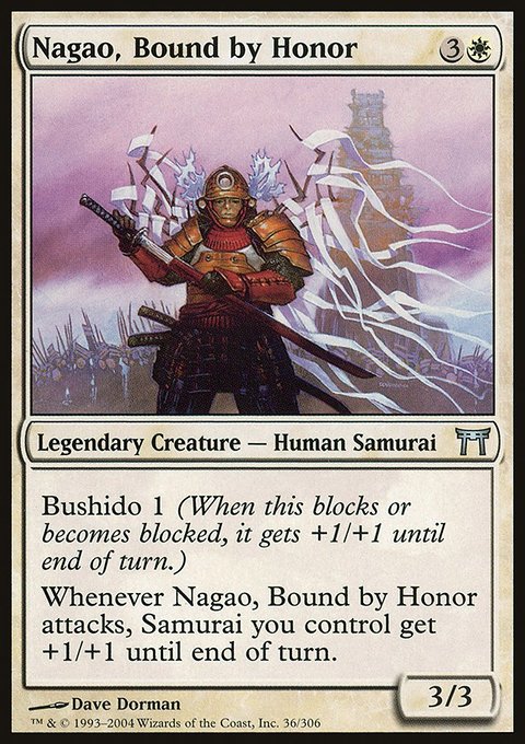 Nagao, Bound by Honor, Champions of Kamigawa #36, Magic: The Gathering card