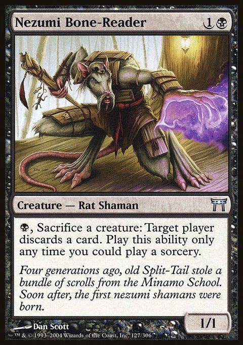 Nezumi Bone-Reader, Champions of Kamigawa #127, Magic: The Gathering card