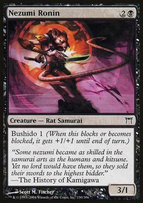 Nezumi Ronin, Champions of Kamigawa #130, Magic: The Gathering card