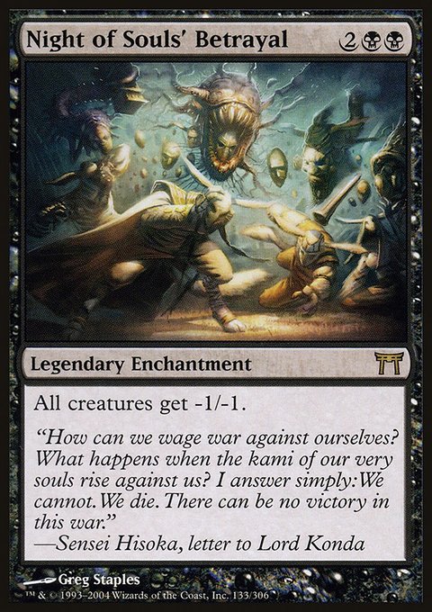 Night of Souls' Betrayal, Champions of Kamigawa #133, Magic: The Gathering card