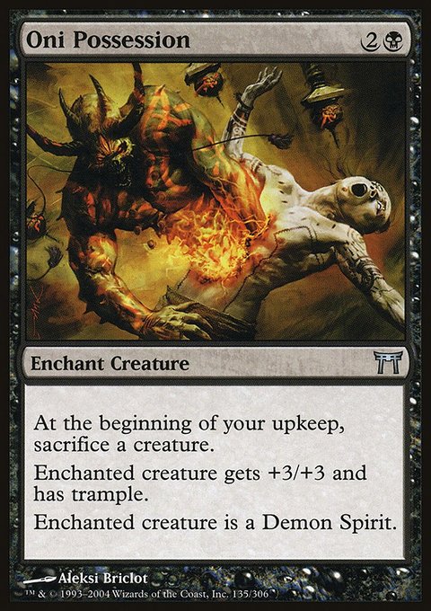 Oni Possession, Champions of Kamigawa #135, Magic: The Gathering card