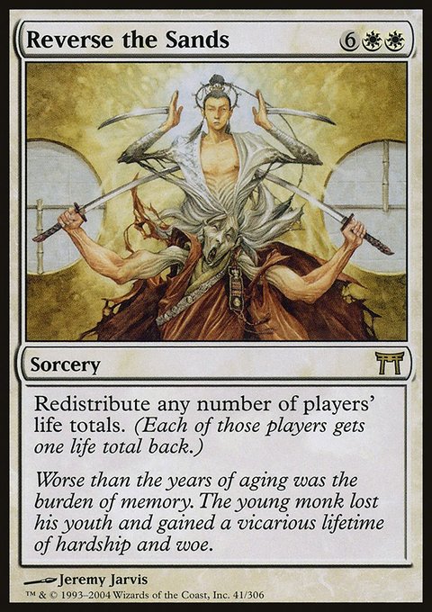 Reverse the Sands, Champions of Kamigawa #41, Magic: The Gathering card