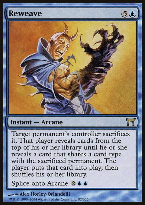 Reweave, Champions of Kamigawa #82, Magic: The Gathering card