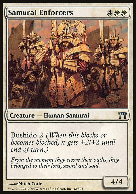 Samurai Enforcers, Champions of Kamigawa #42, Magic: The Gathering card