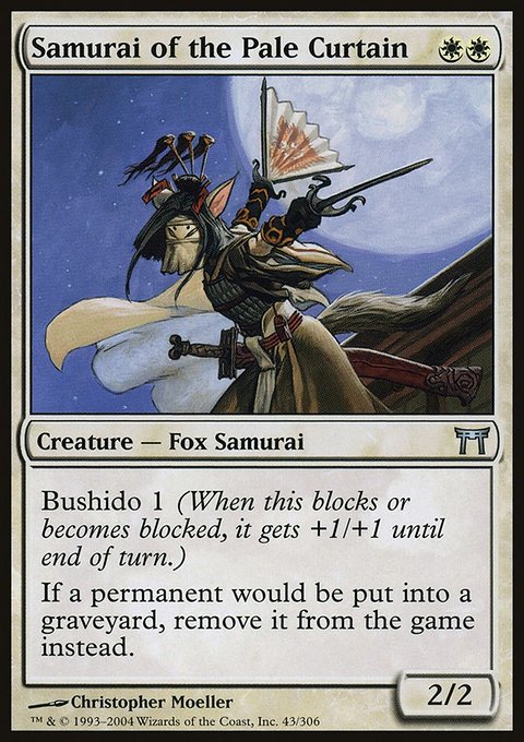 Samurai of the Pale Curtain, Champions of Kamigawa #43, Magic: The Gathering card