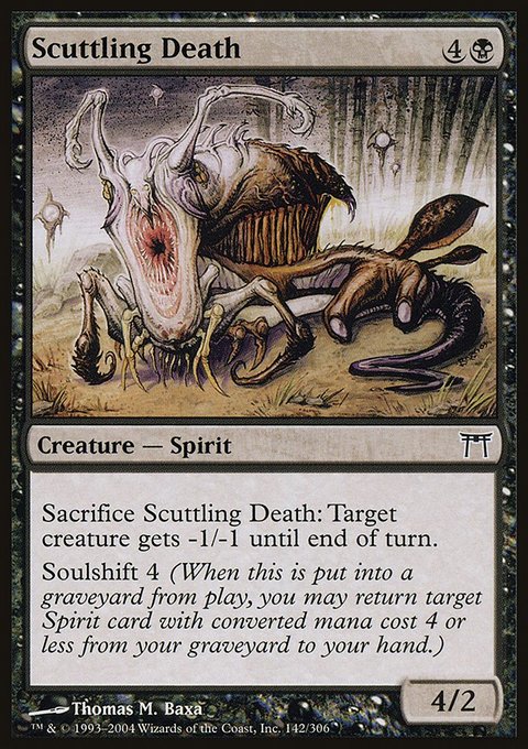 Scuttling Death, Champions of Kamigawa #142, Magic: The Gathering card