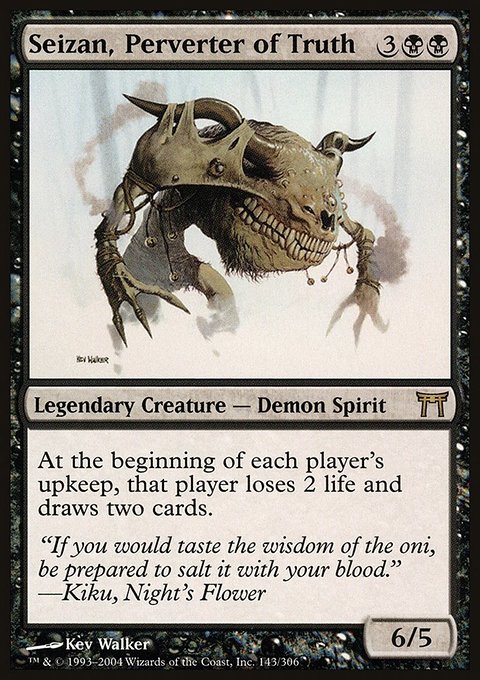 Seizan, Perverter of Truth, Champions of Kamigawa #143, Magic: The Gathering card