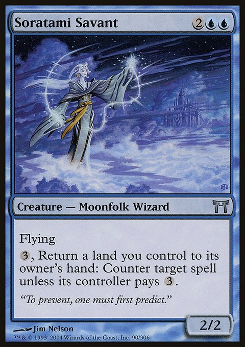 Soratami Savant, Champions of Kamigawa #90, Magic: The Gathering card