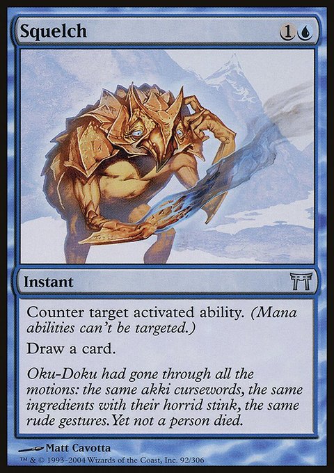 Squelch, Champions of Kamigawa #92, Magic: The Gathering card