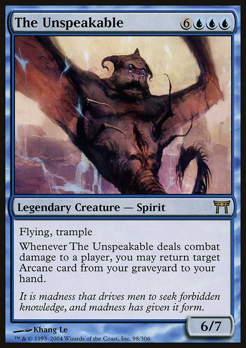 The Unspeakable, Champions of Kamigawa #98, Magic: The Gathering card