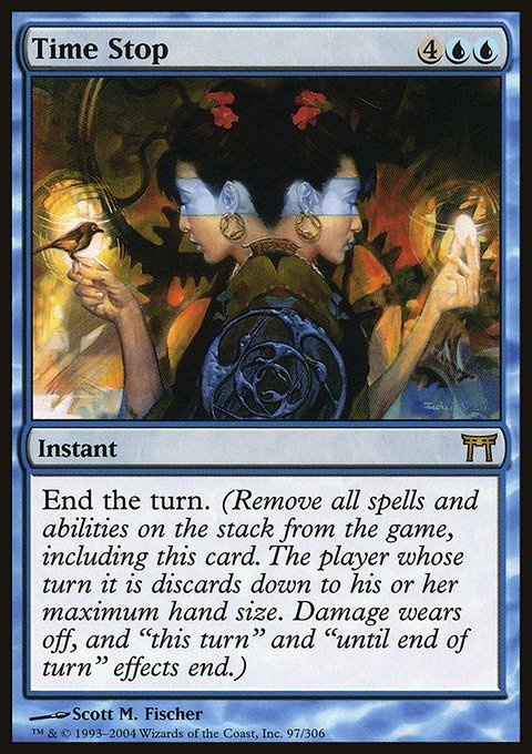 Time Stop, Champions of Kamigawa #97, Magic: The Gathering card