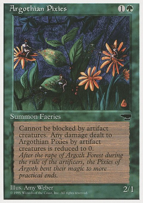 Argothian Pixies, Chronicles #57, Magic: The Gathering card