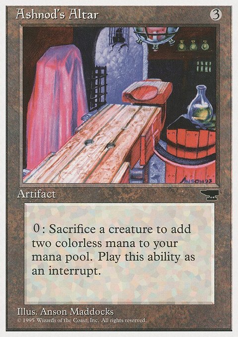 Ashnod's Altar, Chronicles #92, Magic: The Gathering card