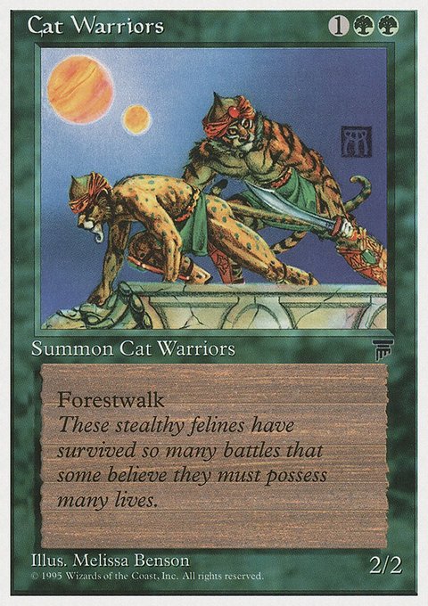 Cat Warriors, Chronicles #58, Magic: The Gathering card