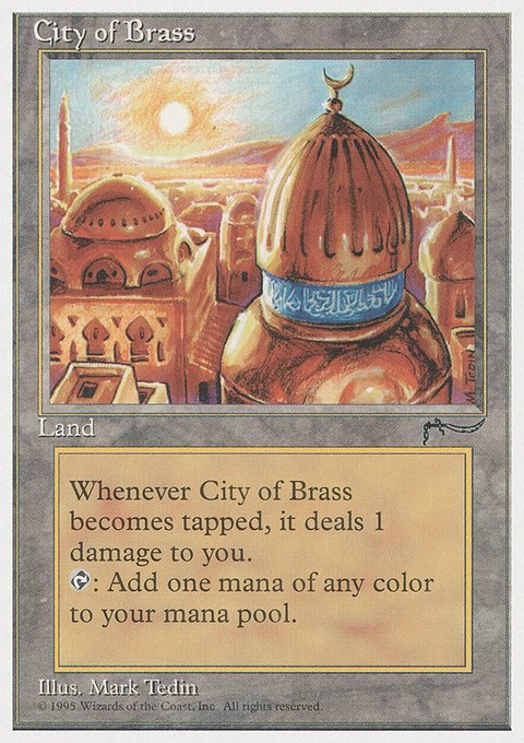 City of Brass, Chronicles #112, Magic: The Gathering card