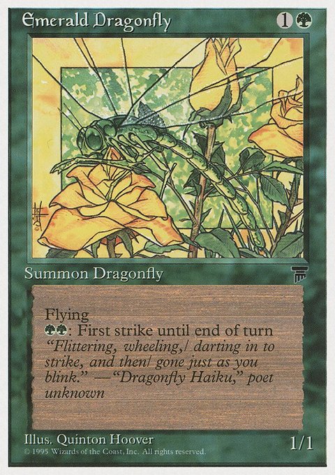 Emerald Dragonfly, Chronicles #63, Magic: The Gathering card