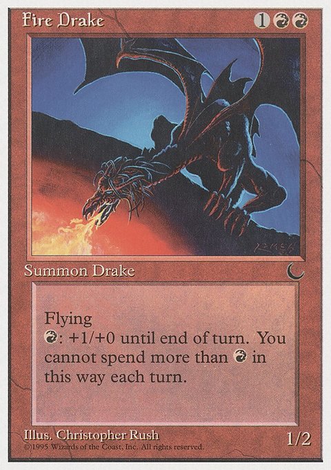 Fire Drake, Chronicles #47, Magic: The Gathering card