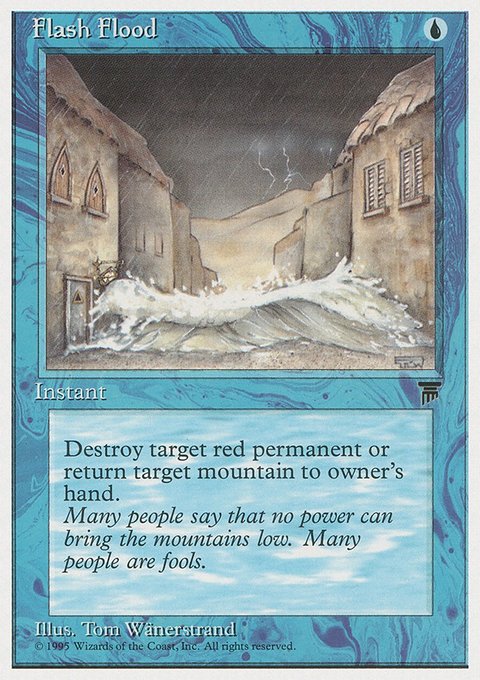Flash Flood, Chronicles #21, Magic: The Gathering card