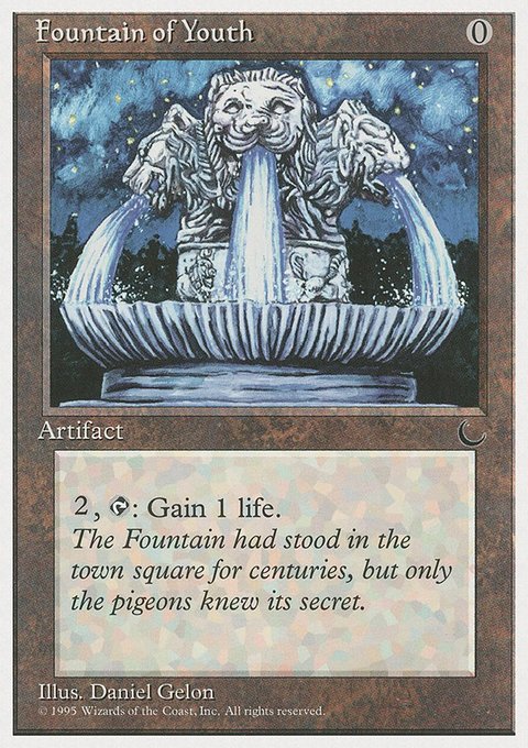 Fountain of Youth, Chronicles #98, Magic: The Gathering card