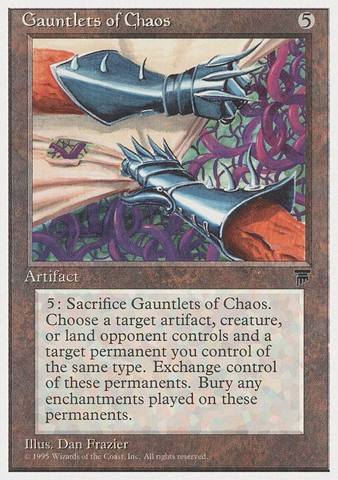 Gauntlets of Chaos, Chronicles #99, Magic: The Gathering card