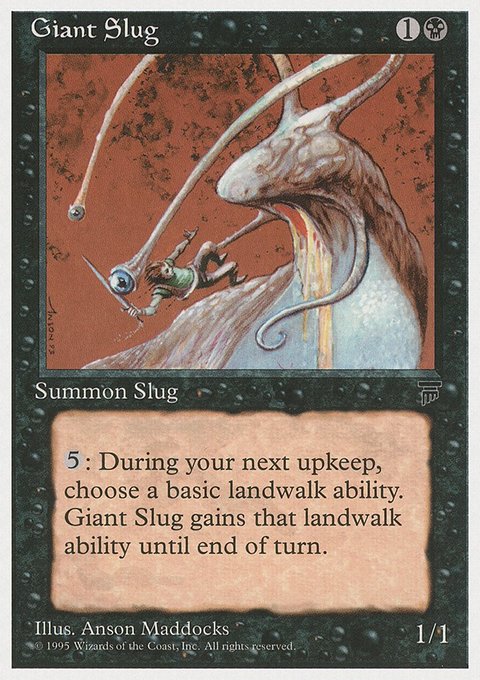 Giant Slug, Chronicles #33, Magic: The Gathering card