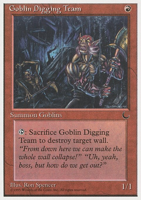 Goblin Digging Team, Chronicles #49, Magic: The Gathering card