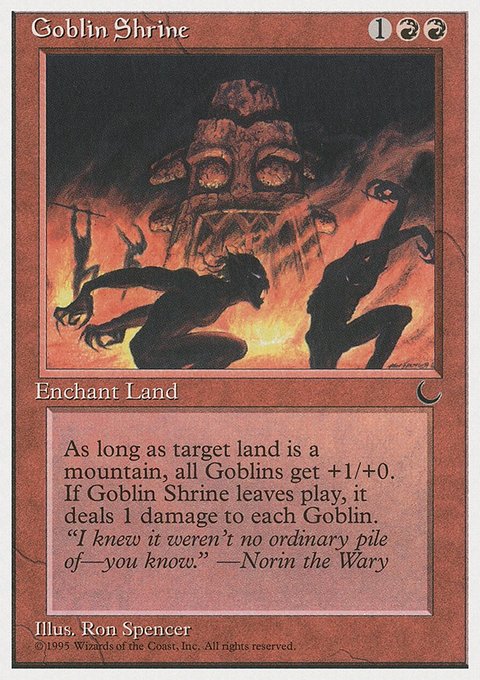 Goblin Shrine, Chronicles #50, Magic: The Gathering card