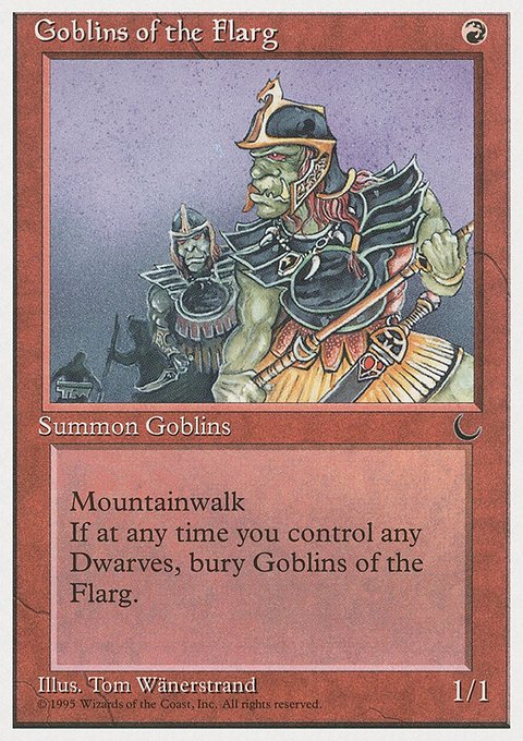 Goblins of the Flarg, Chronicles #51, Magic: The Gathering card